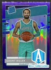 2020-21 Donruss Optic Grant Riller PURPLE PRIZM HOLO RATED ROOKIE RC #200